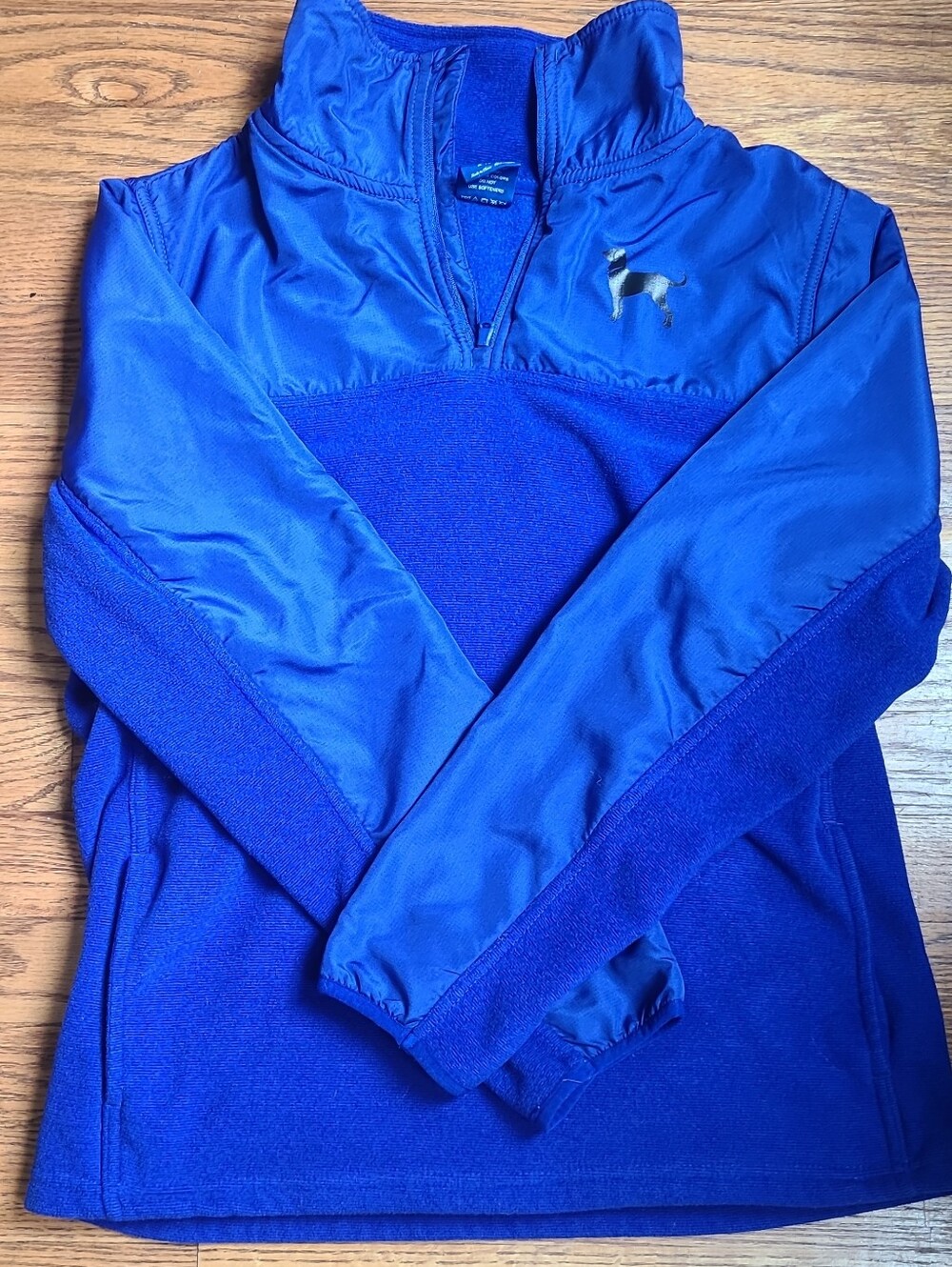 The Black Dog Kids Royal Blue Half-Zip Puffer Pullover